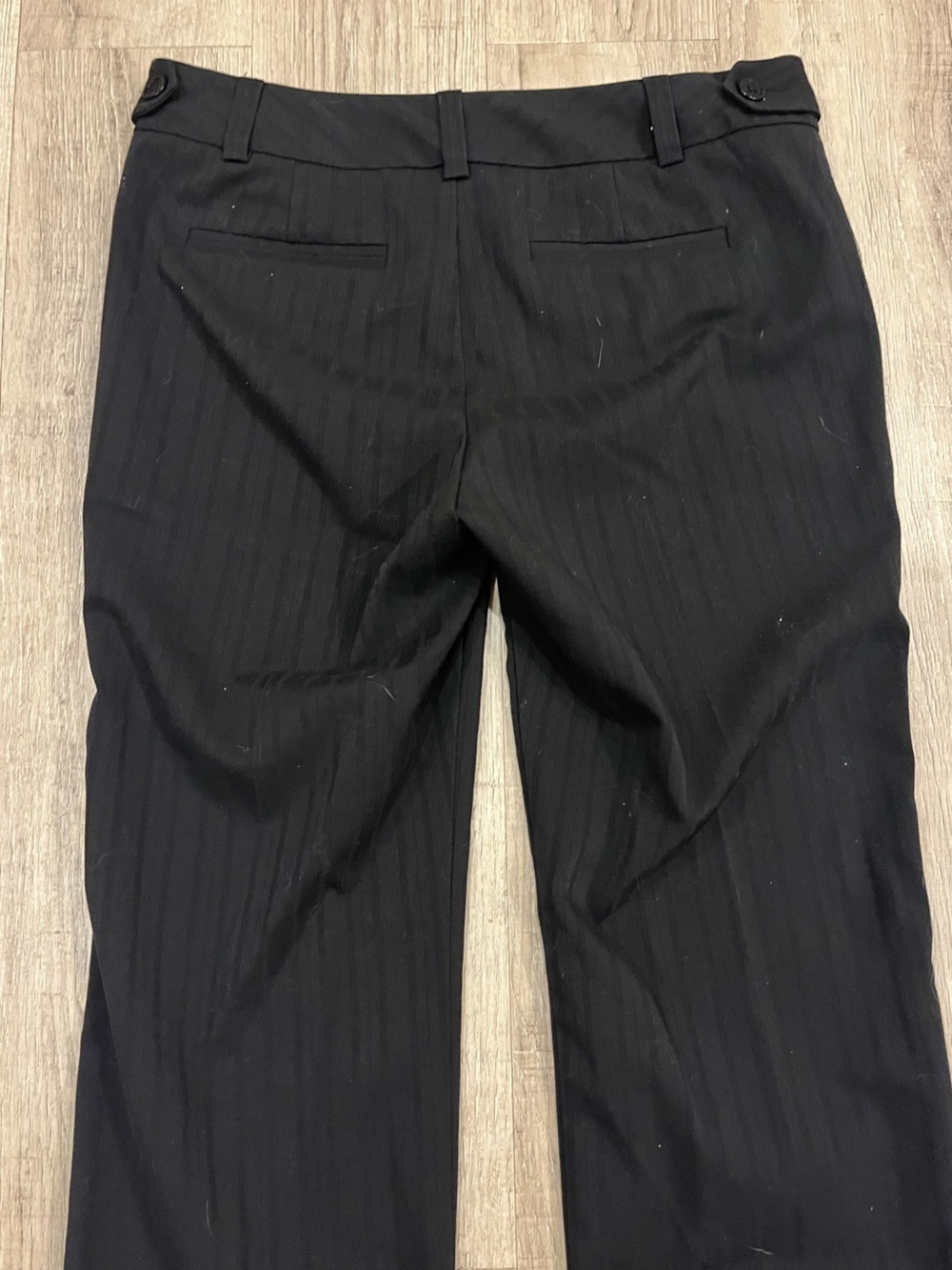 G.H. Bass Black Dress Pants with Subtle Stripes 4 - Picture 11 of 13